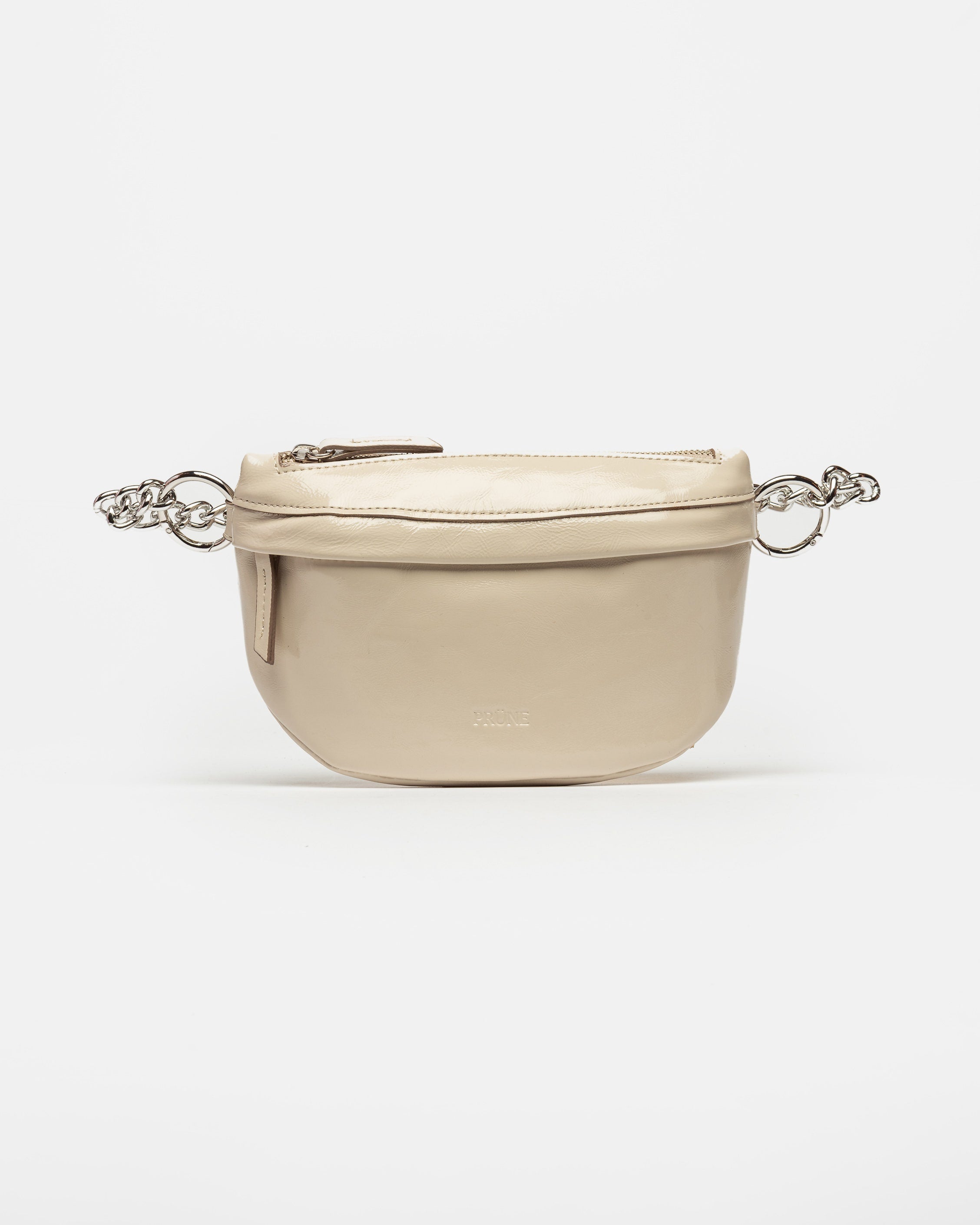 RIÑONERA TROUPE EN CUERO CHAROL ARRUGADO